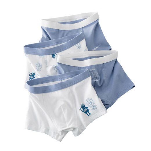 
Ikano I.KARNOW boy underwear summer thin children's pure cotton boxer shorts large children's boxer pants breathable 10-year-old boy student [athlete] 11166 3 pieces 120