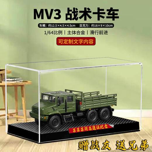 退伍军人纪念品送战友老兵退伍礼物退役留念礼品汽车摆件模型定制 东风猛士13处可开