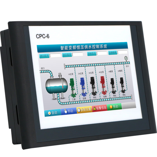 CPC-6 Xionghua 7-inch 10-inch color touch screen constant pressure water supply controller intelligent frequency conversion all-in-one machine control 7-inch one-to-one