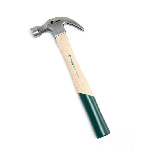 SATA wooden handle claw hammer, claw conjoined hammer, household hammer 92323 (wooden handle claw hammer 1 pound)