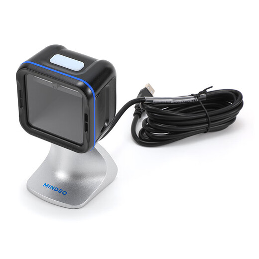 MINDE MP725 Código QR La plataforma de escaneo de la plataforma de efectivo escaneo Gun supermercado Registro de efectivo Código de escaneo Dispositivo One-Dimensional Box de cuadro de pago Rastreo de código de barras fijo Lector de código de escaneo Black MP719 Configuración estándar USB