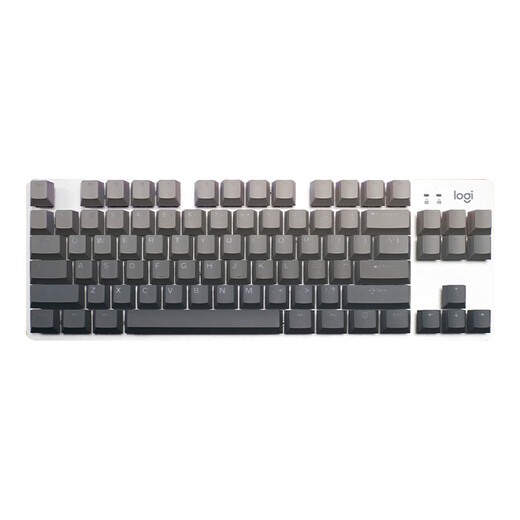 罗技（Logitech）K835机械键盘有线游戏电竞键盘84键电脑办公键盘个性pbt键帽送男生女友礼物 K835墨影键帽【渐变版】 红轴