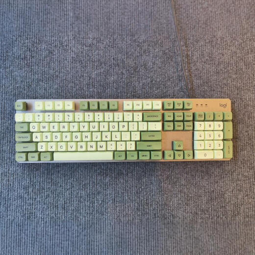 罗技（Logitech）原装罗技k845 k835有线机械键盘青红茶轴白色背光电脑办公游戏 k845 9新左右双拼键帽