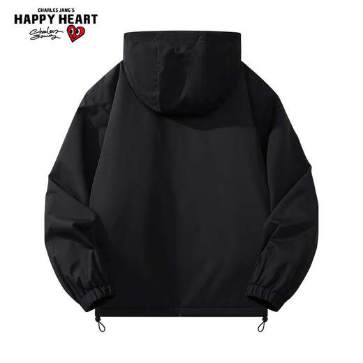 Charles Heart Velvet Jacket for Men and Women Couples Same Style Solid Color Trendy Workwear Jacket Autumn and Winter Youth Hooded Windproof Charge Top