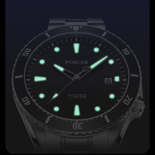 Poscer (poscère) regarder la mode masculine entièrement automatique mécanique Watch classique eaux fantômes Business acier décontracté Porsche Men's Watch 6198