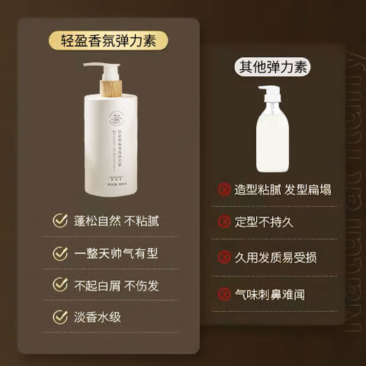 Ji Zhihui Elastin Women's Curly Hair Moisturizing Protector Anti-frizz Fluffy Long-lasting Styling Plastic Perm Care Gel Essence Elastin*1