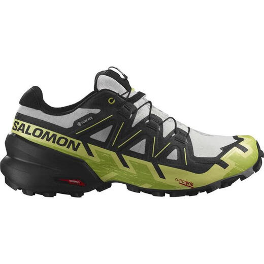 萨洛蒙（Salomon）男鞋越野跑鞋SPEEDCROSS6高回弹运动鞋抓地防水透气减震G9214 LUNAR ROCK/BLACK/SUNNY LI 11.5 /46