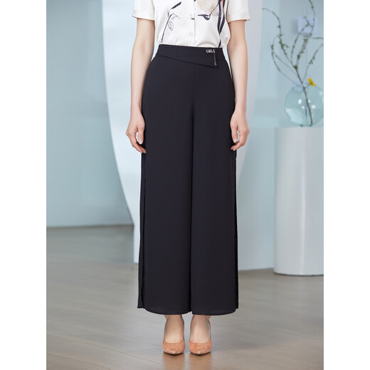 Armoire rose et bleue pantalon à jambes larges en couches élégantes à la mode