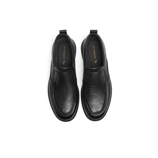 
Red Dragonfly Casual Leather Shoes 2025 Spring New Men's Genuine Leather Shoes Business Middle-aged and Elderly Daddy Shoes WTA15051 Black 40