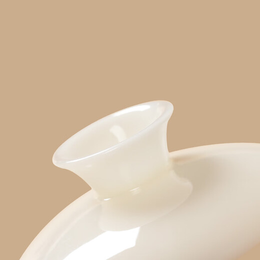 Yuquan Longmen Bingqing Yujie Qiong Yao covered bowl Dehua traditional Chinese white porcelain high-end handmade tea bowl Sancai small covered bowl Bingqing Jade Qiong Yao covered bowl