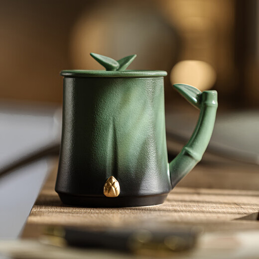 The Forbidden City culture is rising day by day, mug, tea cup, ceramic cup, water cup, Forbidden City cultural and creative birthday gift for men, gradient color 330ml 1 piece