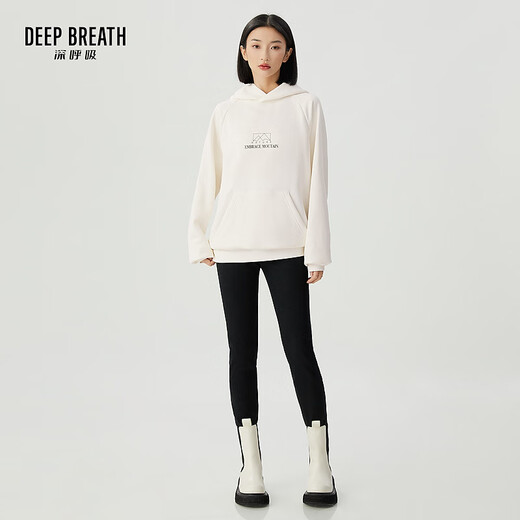 Deep Breathe DEEP BREATH Women's Maillard Loose Velvet Casual Hooded Sweatshirt Jacket Women A301398 Off-White M (Size 3) Deep Breathe DEEP BREATH Women's Maillard Loose Velvet Casual Hooded Sweatshirt Jacket Women A301398 Off-White M (Size 3)