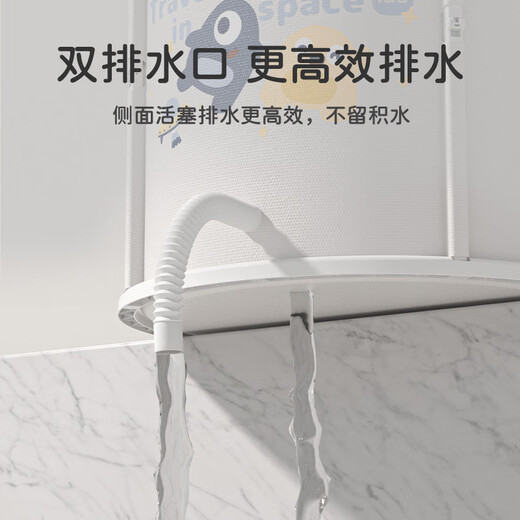 iuu婴儿游泳桶免安装 儿童洗澡桶 可折叠泡澡桶 家用新生儿游泳浴桶 【特大号】游泳桶+大礼包
