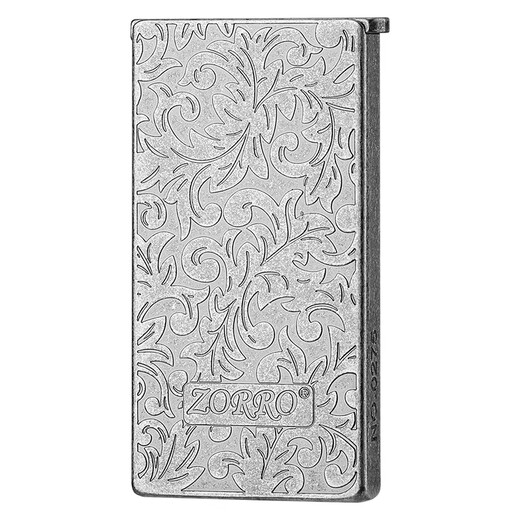 Zorro Kérosène plus léger Bronze Bronze Ancient Silver Graving Match Limited-Edition Lift Z753 Ancient Silver Constantin Pattern