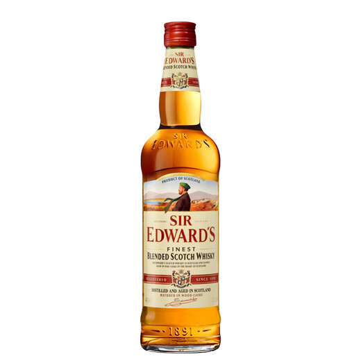 爱德华爵士（Sir Edward’s） 洋酒  40度  原味威士忌 700ml/瓶