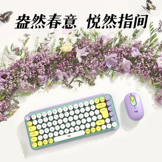 罗技（Logitech）POP无线键鼠套装POP KEYS机械键盘办公平板mac P