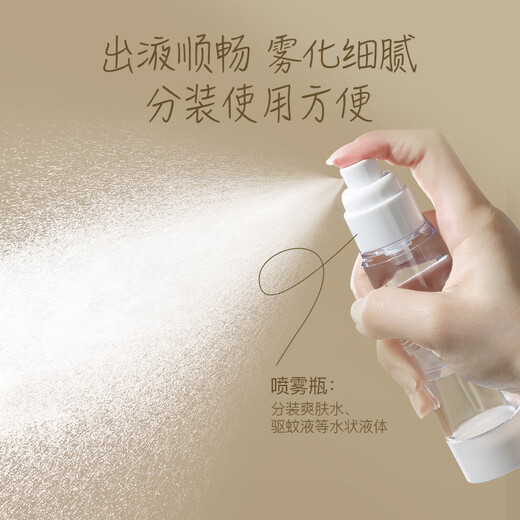 Miaoqian Miaoqian vacuum dispensing bottle travel can be carried on the plane portable set cosmetics foundation liquid lotion bottle 4-piece set