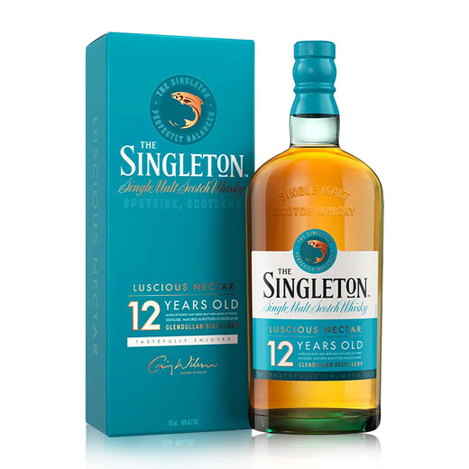 Scotton Singleton Scotland Single Malt Whiskey Original Bottle Imported Foreign Wine Directly Produced Overseas 12 Years Duff Town Single Bottle with Box Coded 700ml