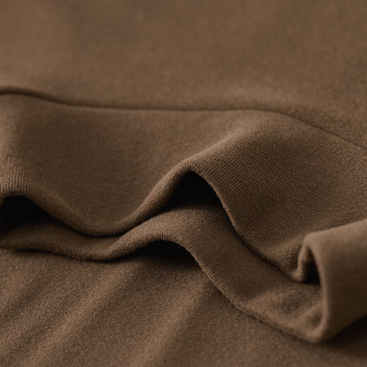 Shandubila winter half turtleneck long-sleeved t-shirt women's solid color inner layering shirt cocoa XL