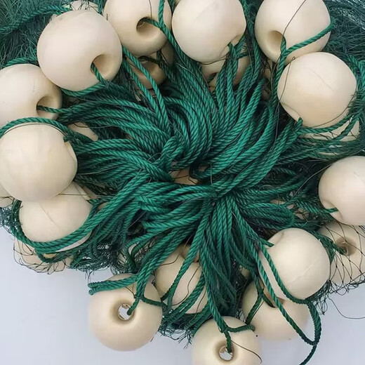 Yujiacheng weighted thickened fishing net fishing net partition net seine clear pond fish net drag fish net scraper fish net 3 finger eye clinker 12 strands 2 meters high 10 meters long suitable for water depths below 70 cm