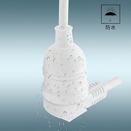 Son of God (SHENZHIZI) waterproof 10A three-plug power extension cord with switch plug socket bathroom toilet high-power wire plug-in board household appliances washing machine refrigerator hair dryer wiring board waterproof (0.5 meters white 10A) green switch three-pin extension cord 1.5 square meters