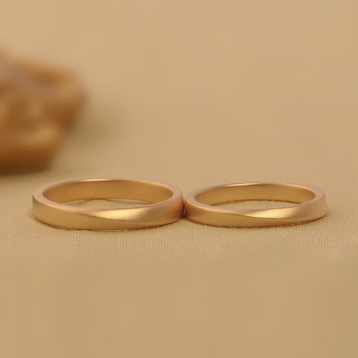 Key to True Love <Endless Love> Möbius Band 18K Gold Couple Ring Diamond Ring Wedding Ring Engraving Customized 18K Gold Women's Style Customization cycle 7 working days/Delivery date will be negotiated