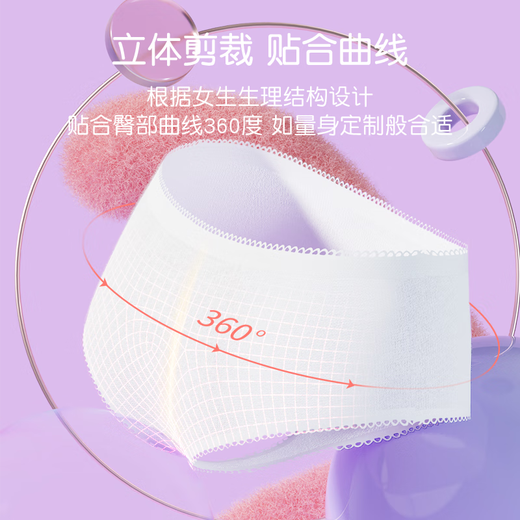 Ankesin Disposable Cotton Underwear 5-Pack Travel Hygiene No-Clean Sterilization Maternity Women XL Size