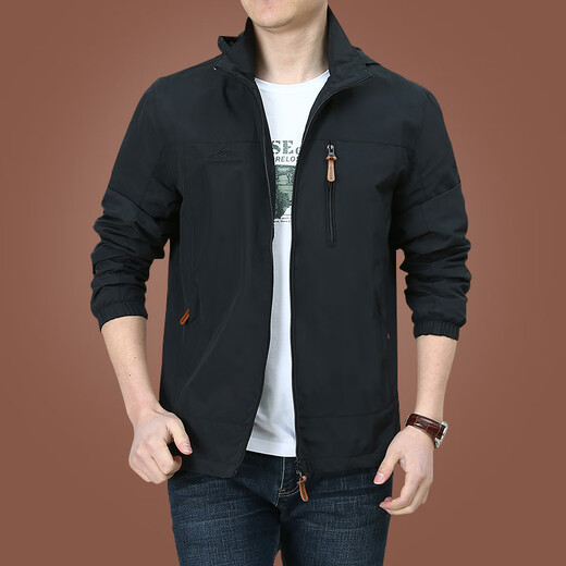 Hengyuanxiang Outdoor Herrenjacke Herbst und Winter 2025 Neue Herbstkleidung für Männer mittleren Alters und Fleece-Jacke Herren Frühling und Herbst Dicke militärische Grün 9898 plus Fleece Style XL