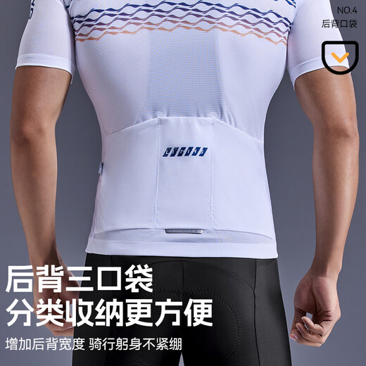 Li Ning (LI-NING) cycling clothing short-sleeved tops men's summer bicycle quick-drying short-sleeved breathable sweat-wicking road mountain bike cycling clothing