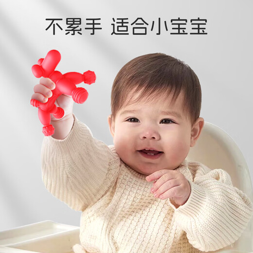 Dr. Ma baby teether, soothing mushroom teether, baby teether toy, anti-eating hand teether, balloon dog