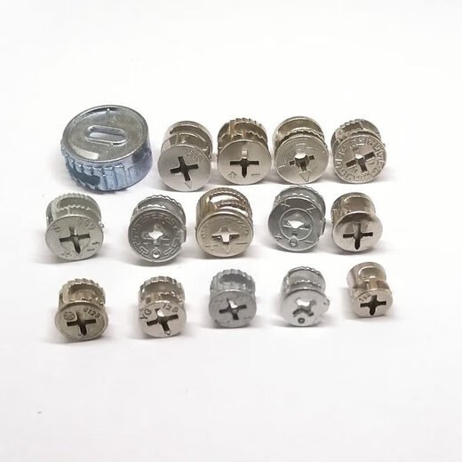 10mm12mm15mm抽屉螺丝卡扣连接件螺母家具抽屉锁扣配件衣柜紧固件 偏心轮16820个装开孔10mm