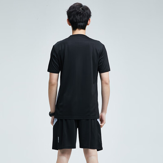 BURUITE sports suit men's summer fitness clothes quick-drying short-sleeved T-shirt basketball badminton training shorts running equipment