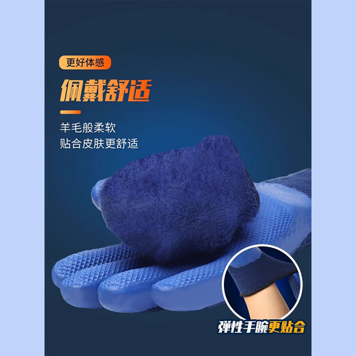 
Xingyu plus velvet waterproof and anti-freezing cold storage special handling cold protection cold storage thickened wear-resistant and anti-slip labor protection gloves Xingyu Younaibao A677 warm terry inner liner experience installation [5 pairs] L