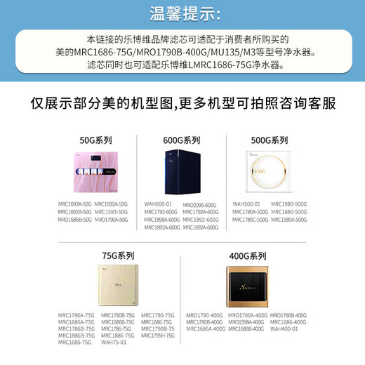 Lebowei-Filterelement ist für den Midea-Wasserreinerfilter-Element S1 Filter-Universalfilterelement MRO1686A/1686B Verbund-Rücken aktiviertes Kohlenstoff-RO-Umkehrosmose Membran F1 C1 Frontaktiviertes Kohlenstofffilterelement für MIDEA-Wasserreiniger MRC1592B-50G Filterelement geeignet