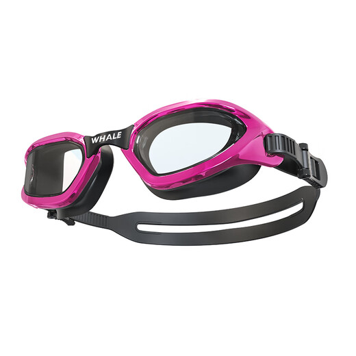 Whale S4 professional children's anti-fog swimming goggles, non-leakable, waterproof, eye protection, training swimming goggles, 1888 days fogging, replacement, amber green (transparent lens) + free swimming cap