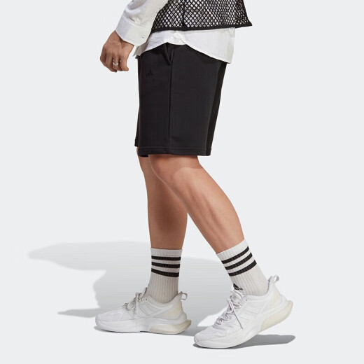 
Adidas shorts men's summer new sports pants loose comfortable breathable knitted fashion casual 5-point pants IC9756 IC9756 black M