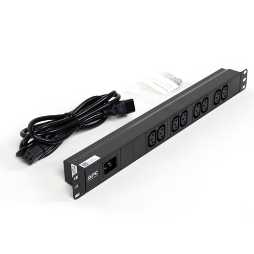 APC Schneider PDU 1U 16A rack power distribution unit socket cabinet PDU strip EPDU1016B C13 interface 8-bit C13 jack with C14 power cord