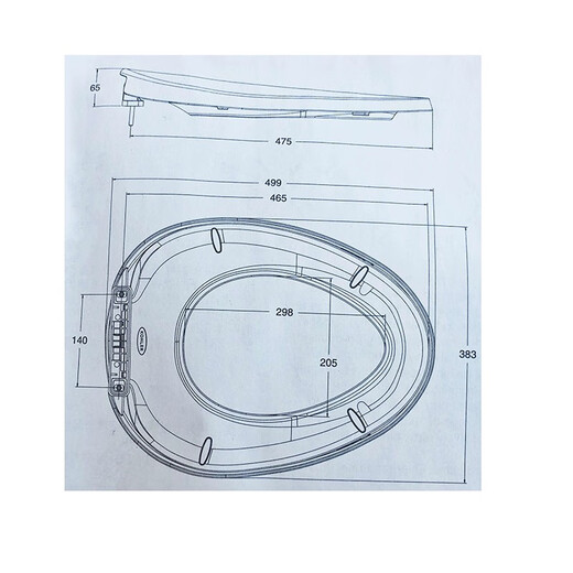 Couvercle de toilettes Kohler K-4141T-0 COUVERTURE DE WRICET CHAUD COUVERTURE RÉDUCTEUR COUVERTURE DE Toilet K-4195T-0K-23204T-0 avec K-1381T-S-0 / K-1382T-S