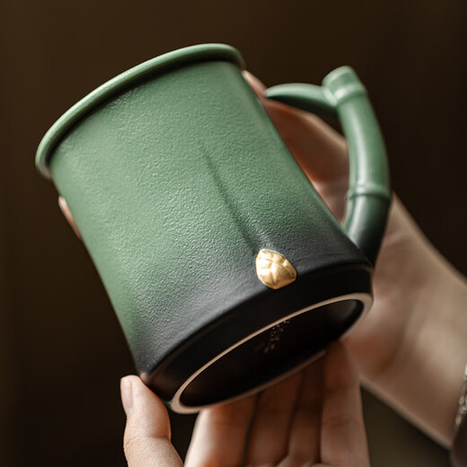 The Forbidden City culture is rising day by day, mug, tea cup, ceramic cup, water cup, Forbidden City cultural and creative birthday gift for men, gradient color 330ml 1 piece