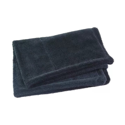 The weather is nice, microfiber double-sided pigtails, car wash absorbent towel, professional water collection towel, gray 40*60-2 pieces