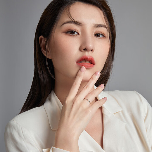 Saturday Fortune 18K gold ring for women, simple colored gold plain ring birthday gift KI015177 No. 12