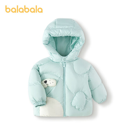 Balabala Baby Down Jacket for Boys Winter Girls Short Jacket Baby Style 2025 Новый милый милый розовый зеленый A41416 100 см