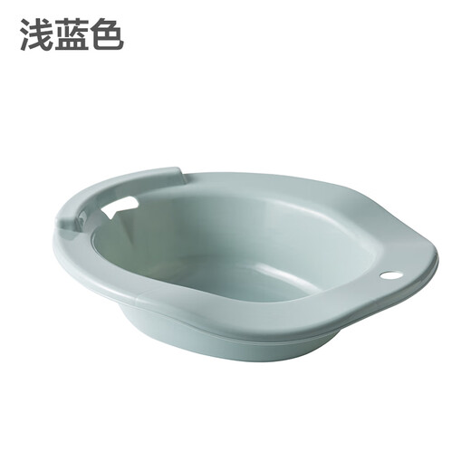 Nierxin postpartum woman's butt wash basin, bidet for women, squatting-free toilet, bidet for the elderly, pregnant women, bathing and rinsing buttocks, light blue