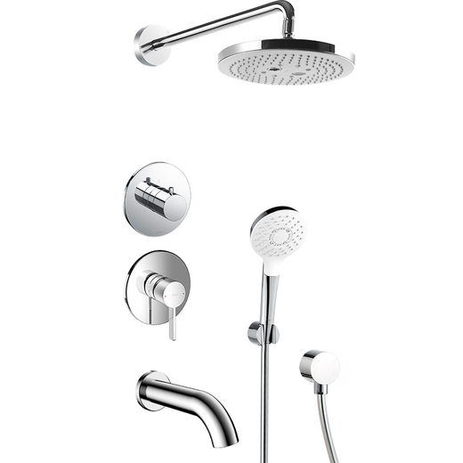 
TOTO concealed wall shower shower TBG11303 11304 hidden embedded wall bathtub all copper faucet Three-way water outlet panel + shower + top spray + water nozzle