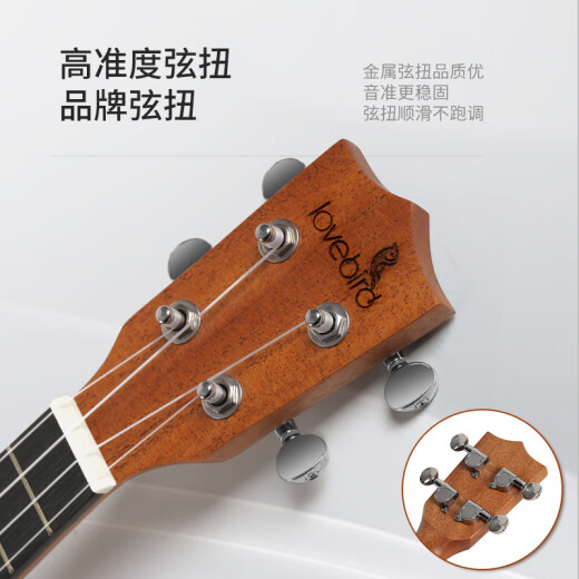 相思鸟尤克里里ukulele乌克丽丽小吉他考级练习云杉木单板23寸