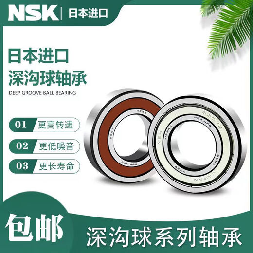 NSK电动三轮车轴承6001 6002 6200 6201 6202 6300 6301 Z RS 6201Z铁盖密封