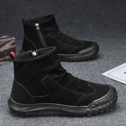 
Changxiang Huili high-top men's shoes in summer waterproof and non-slip construction site work lightweight men's labor protection shoes thick sole wear-resistant Martin boots men 58819 khaki 39