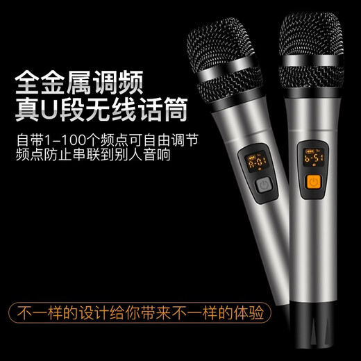 万利达大飞天9870/9071/9072/9073广场舞音箱蓝牙快手大功率便捷式重低音K歌音响 二分频双15寸（9871）2U段话筒