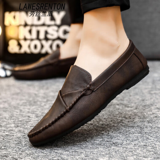 Lawesrenton Brand Doudou Shoes Men's 2025 Новая летняя повседневная кожа
