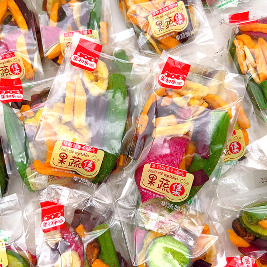 Guochule Mixed Fruit and Vegetable Crisps Assorted Fruit and Vegetable Crisps 500g Dehydrated Snacks Fruit and Vegetable Crisps 250g